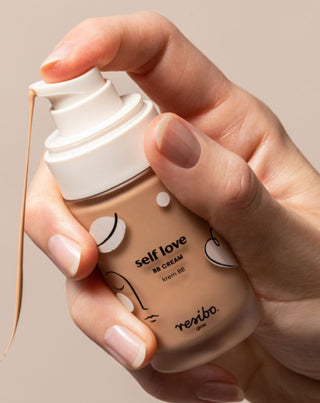 Natürliche und umweltfreundliche BB Self Love Gesichtscreme in naturbeige 30 ml Resibo - 2