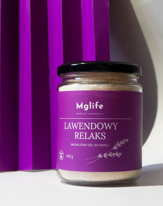 Magnesium Badesalz mit Bittersalz und ätherischem Öl Lavendelentspannung Mglife - 2