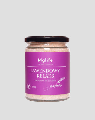 Magnesium Badesalz mit Bittersalz und ätherischem Öl Lavendelentspannung Mglife - 1