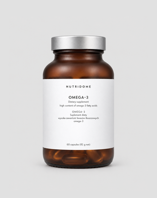 Omega-3 Nutridome für die Immunität und die korrekte Funktion des Gehirns, des Herzens und der Sehkraft 60 Kapseln - 1