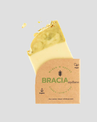 Seifenstück mit Jasmin und Akazie gegen Falten und Akne Warme Sommernacht Bracia Mydlarze - 1