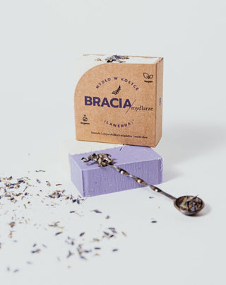 Beruhigende und feuchtigkeitsspendende Lavendelseife mit Reisöl und Sheabutter Soap Brothers - 2