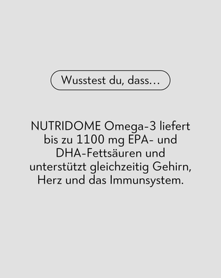 Omega-3 Nutridome für die Immunität und die korrekte Funktion des Gehirns, des Herzens und der Sehkraft 60 Kapseln - 3