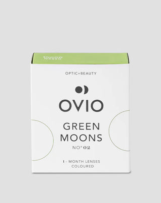 Zartgrün-minzgrüne farbige Kontaktlinsen null green moons no. 2 Ovio - 1