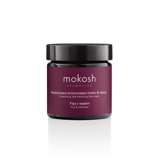 Glättende und reinigende Gesichtsmaske Feige mit Aktivkohle Mokosh 60 ml - 1