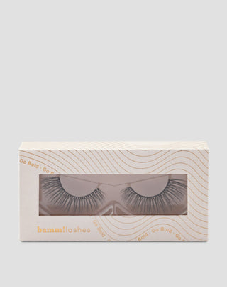 Künstliche Wimpern auf 2d Streifen für mehrfachen Gebrauch sehr weich Go Bold Bamm!Lashes - 1