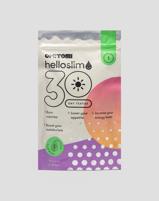 Body Detox Reinigungstee für den Tag in 30 Tagen, fruchtig und pflanzlich Hello Slim Oh!Tomi - 1