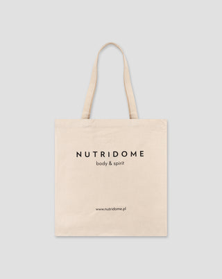 Einkaufstasche aus Baumwolle mit einem Eco-Print-Écru Nutridome - 1