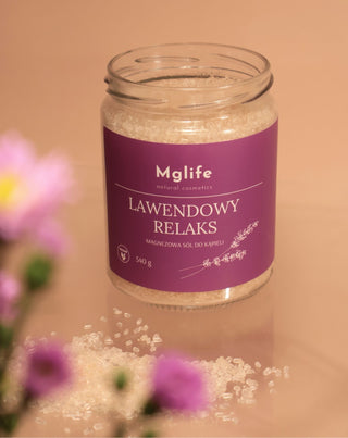 Magnesium Badesalz mit Bittersalz und ätherischem Öl Lavendelentspannung Mglife - 3