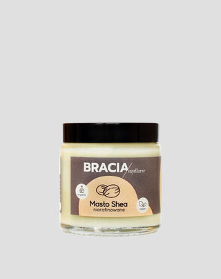 Unraffiniertes Sheabutter mit den Vitaminen A und E beruhigend-feuchtigkeitsspendend Bracia Mydlarze - 1