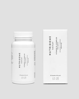 Vitamin B-Komplex gegen Stress, Müdigkeit, Stoffwechsel und Funktion des Nervensystems Nutridome 60 Kapseln - 2