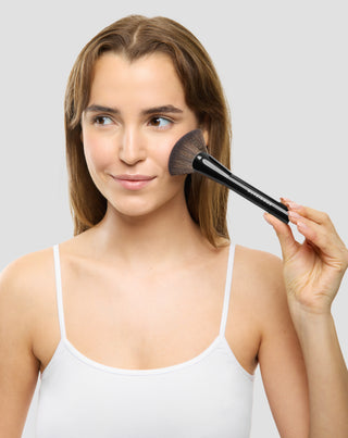 Multifunktionaler Bronzer-, Pink- und Highlighter-Pinsel mit flachen Nutridome-Borsten - 2