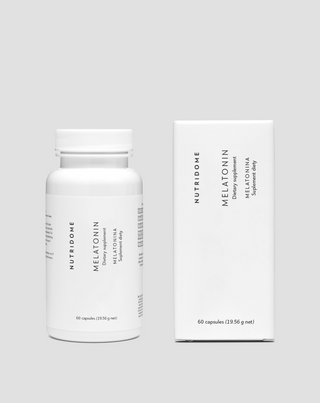 Melatonin 1 mg Kapseln zur Unterstützung des Einschlafens und gesunden Schlafs 60 Kapseln Nutridome