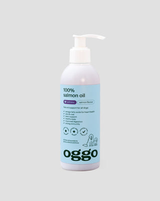 Lachsöl für Hunde Omega-3 EPA und DHA für Herz, Gehirn und Immunsystem Oggo 250 ml - 1