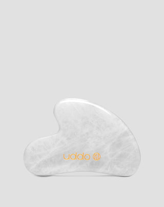 Gua Sha Stone zur Gesichtsmassage von weißer Jade reduziert Schwellung und Festung von Uddo - 1