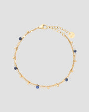 Vergoldetes Edelstahlarmband mit Lapislazuli Mys_3